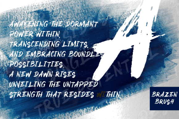 Brazen Font - Preview 2