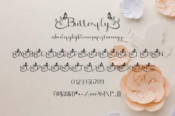 Butterfly Font - Preview 5