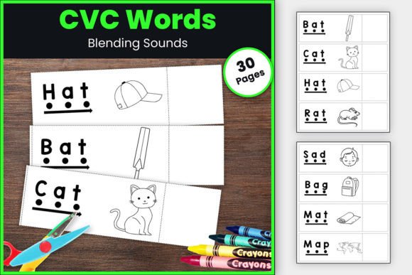 CVC Blending & Segmenting Cards