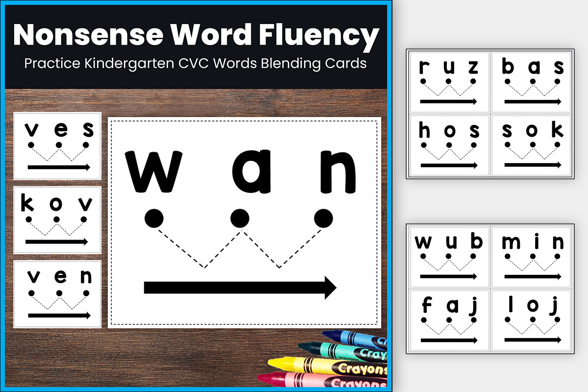 CVC Nonsense Word Fluency Kit Graphic by TheStudyKits · Creative