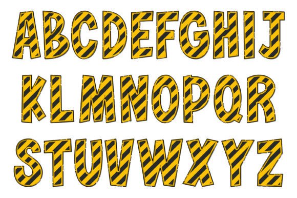 Construction Line Font - Preview 1