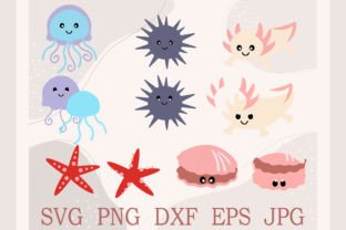 Cute Sea Animals, Ocean Animals Svg Graphic by AulArt · Creative Fabrica
