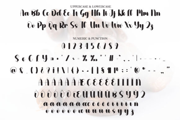Datepalm Font PNG with transparent background - Preview 5