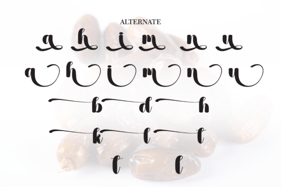 Datepalm Font PNG with transparent background - Preview 6