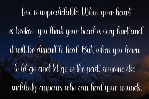 Evening Font - Preview 5