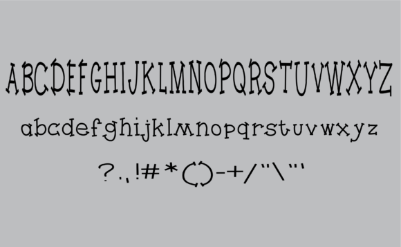 Funky Crafter Font PNG with transparent background - Preview 1