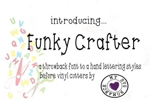 Funky Crafter Font PNG with transparent background - Preview 2