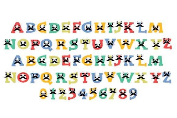 Funny Father Font PNG with transparent background - Preview 1