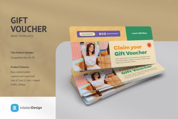 Gift Voucher PSD Templates Vol 100