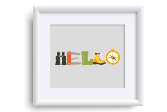 Go Hiking Font PNG with transparent background - Preview 4