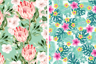 Hibiscus Flower Seamless Patterns Graphic by STARS KDP · Creative Fabrica