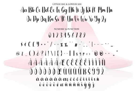 Highheels Font PNG with transparent background - Preview 5