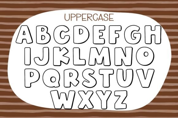 Honey Cookie Font PNG with transparent background - Preview 4