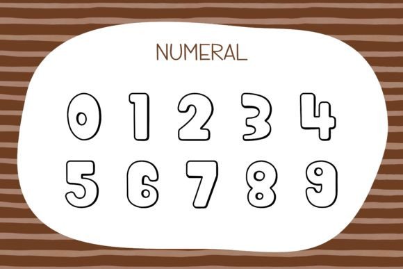 Honey Cookie Font PNG with transparent background - Preview 6