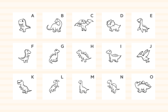 Jura Dinosa Font PNG with transparent background - Preview 6