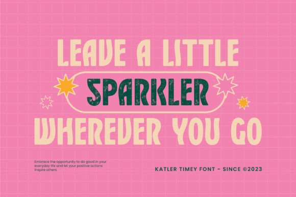 Katler Timey Font font preview - 1