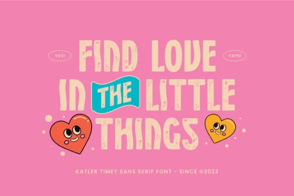 Katler Timey Font font preview - 3