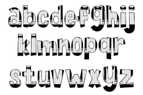 Little Man Font PNG with transparent background - Preview 2