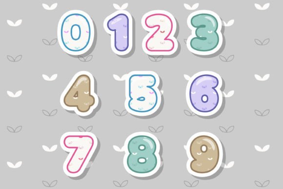 Little Plant Font PNG with transparent background - Preview 2