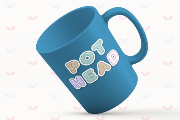 Little Plant Font PNG with transparent background - Preview 4