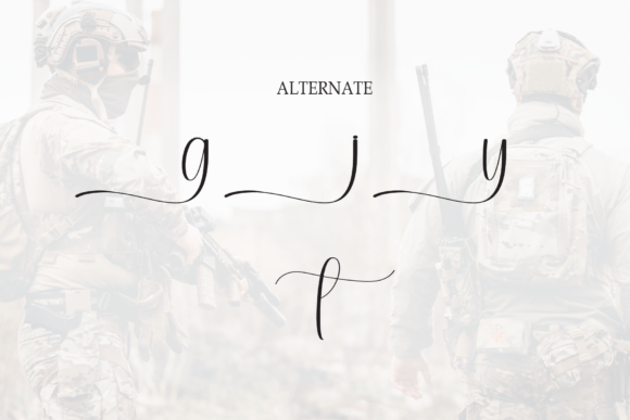 Military Font PNG with transparent background - Preview 6