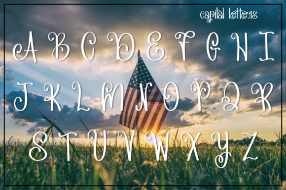 My American Beauty Font PNG with transparent background - Preview 1