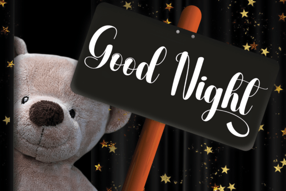 Nightglow Font PNG with transparent background - Preview 4