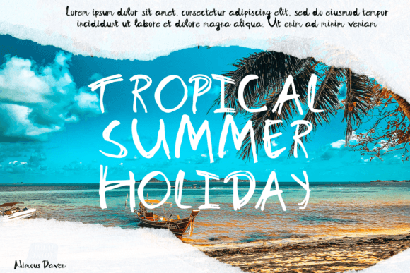 Nimous Daven Font PNG with transparent background - Preview 3