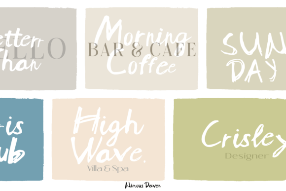Nimous Daven Font PNG with transparent background - Preview 5