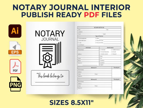 Notary Journal - Notary Log KDP Interior