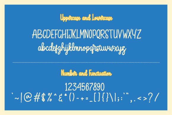 Pansy Yellow Font PNG with transparent background - Preview 2