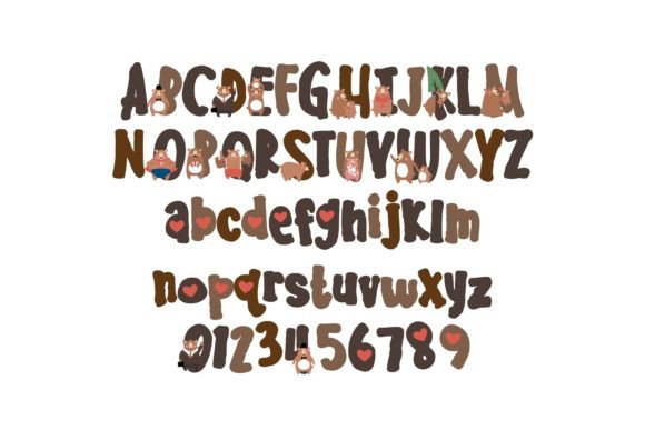 Papa Bear Font PNG with transparent background - Preview 1