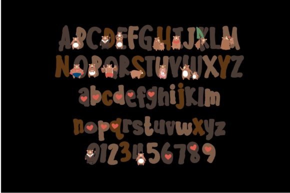 Papa Bear Font PNG with transparent background - Preview 2