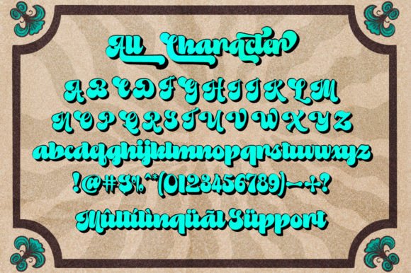 Radhen Font PNG with transparent background - Preview 5