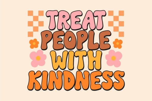 Retro Grovies Font PNG with transparent background - Preview 4