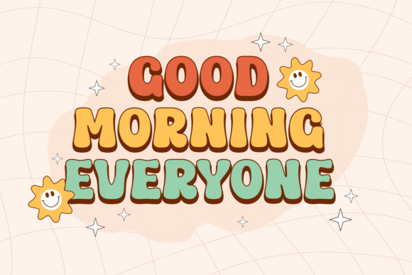 Retro Moma Font PNG with transparent background - Preview 4