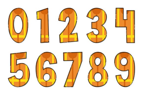 Safety Vest Font PNG with transparent background - Preview 3