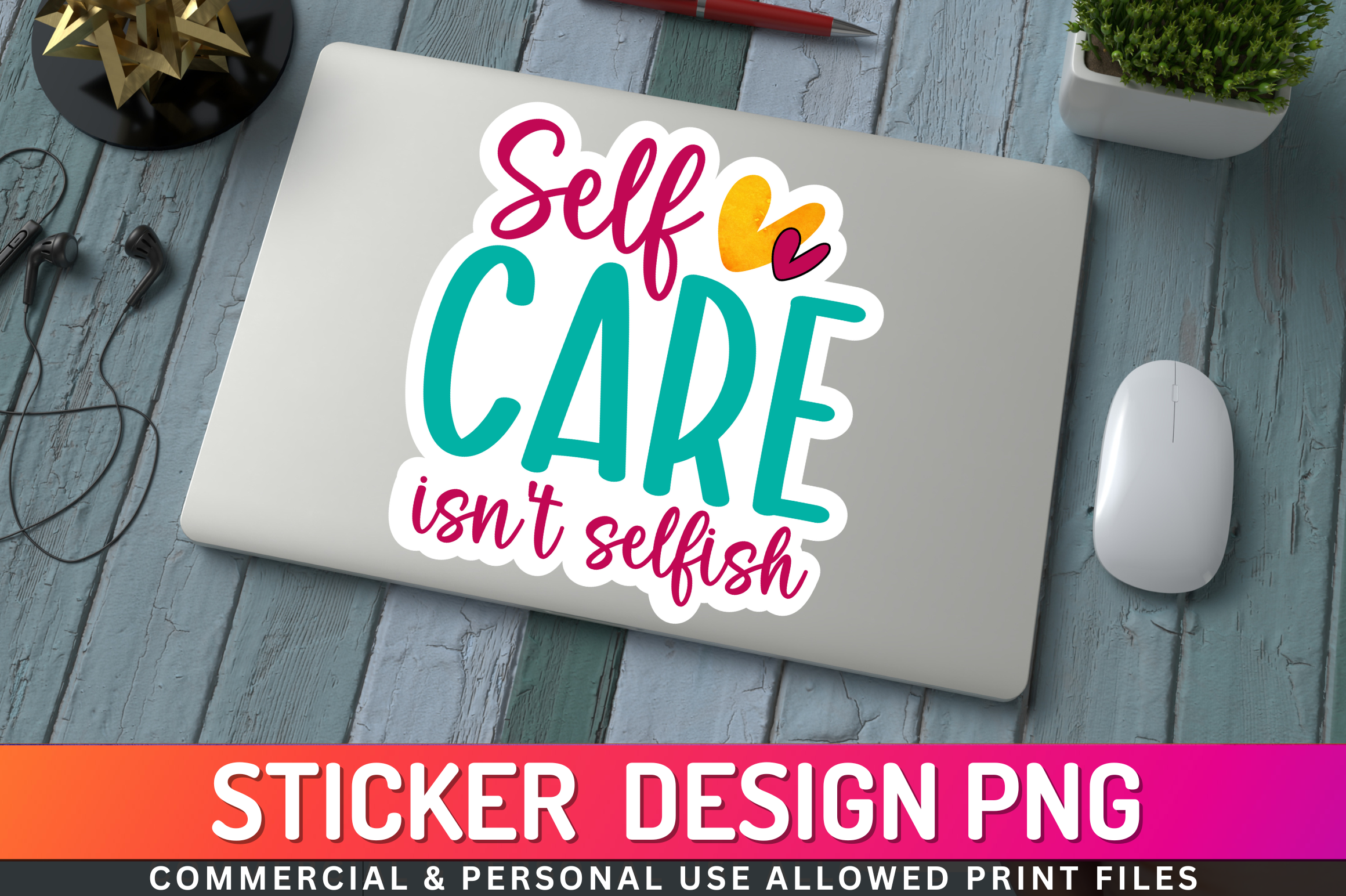 Self Care Isnt Selfish Sticker Graphic by Regulrcrative · Creative Fabrica