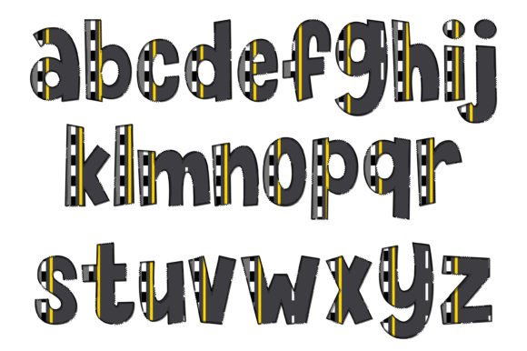 Sidewalk Font PNG with transparent background - Preview 2