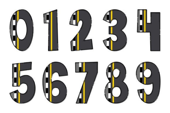 Sidewalk Font PNG with transparent background - Preview 3