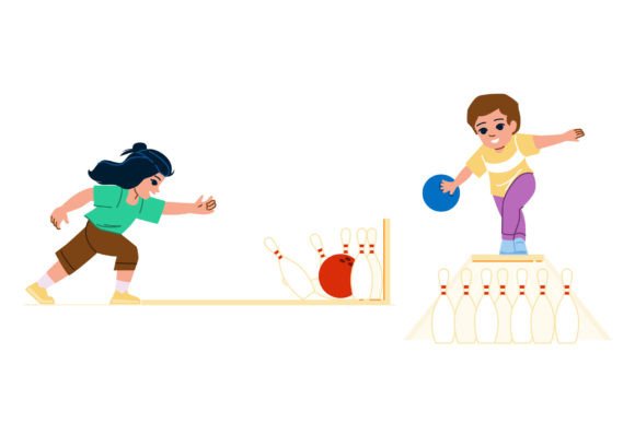Bowling Kid Play Vector Graphic Icons By sevvectors