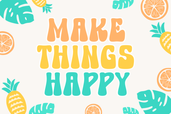 Aloha Retro Font PNG with transparent background - Preview 2