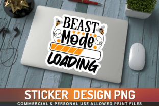 Beast Mode Loading Sticker Graphic by Regulrcrative · Creative Fabrica
