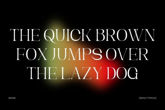 Bemirs Font - Preview 3