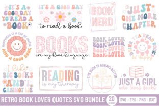 Book Lover Quotes SVG Bundle Graphic by Moslem Graphics · Creative Fabrica