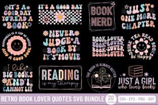 Book Lover Quotes SVG Bundle Graphic by Moslem Graphics · Creative Fabrica