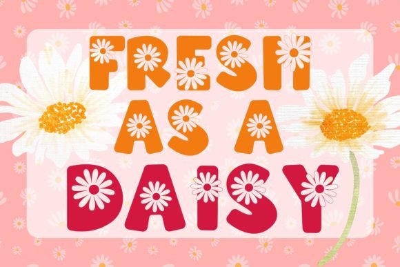 Daisy Love Font PNG with transparent background - Preview 1