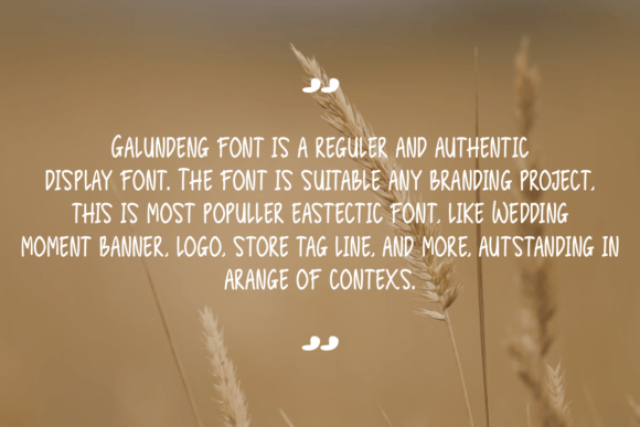 Galundeng Font - Preview 2