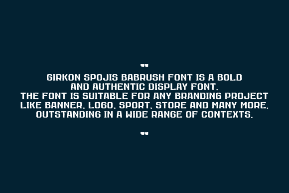 Girkon Spojisba Brush Font - Preview 5