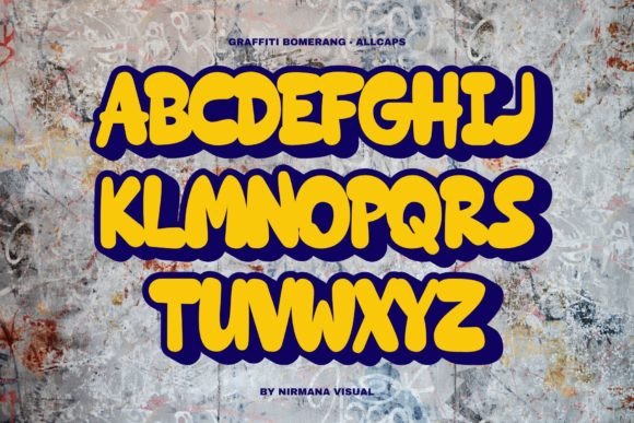 Graffiti Bomerang Font - Preview 2